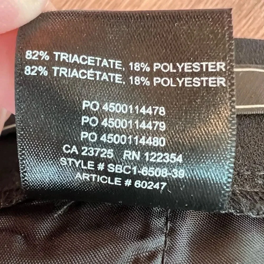 Babaton Women's Black Cropped Mid Rise Pleated Trouser Cohen‎ Pant Size 4 - Picture 6 of 7